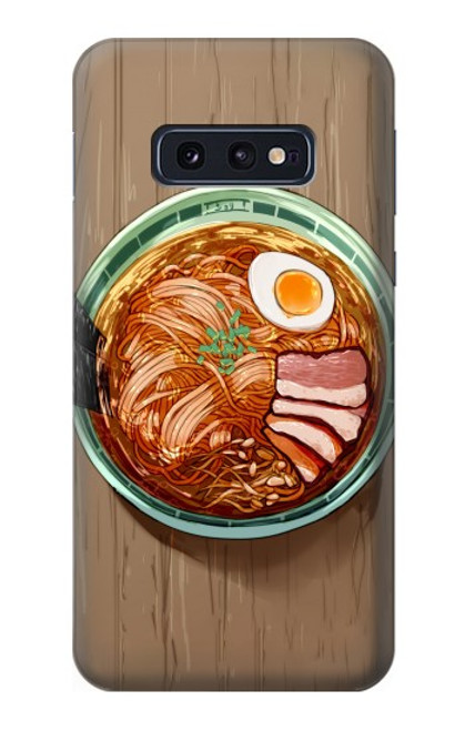 W3756 Ramen Noodles Hülle Schutzhülle Taschen und Leder Flip für Samsung Galaxy S10e