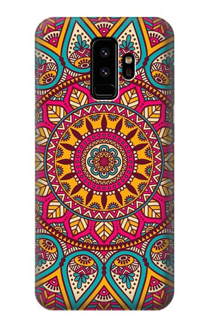 W3694 Hippie Art Pattern Hülle Schutzhülle Taschen und Leder Flip für Samsung Galaxy S9