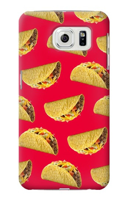 W3755 Mexican Taco Tacos Hülle Schutzhülle Taschen und Leder Flip für Samsung Galaxy S7 Edge