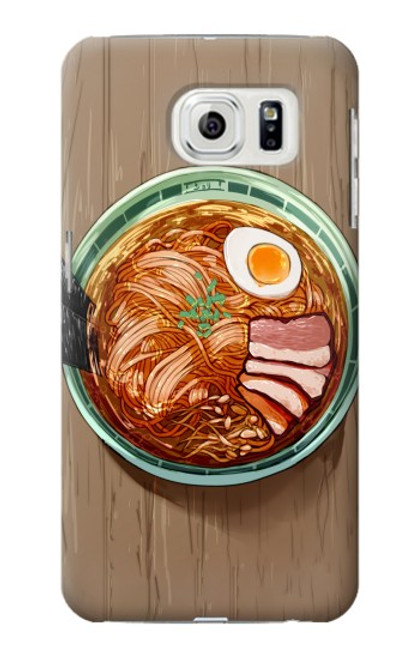 W3756 Ramen Noodles Hülle Schutzhülle Taschen und Leder Flip für Samsung Galaxy S7 Edge