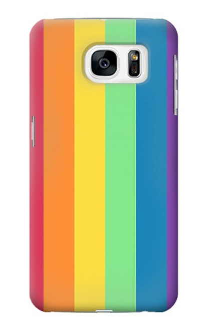 W3699 LGBT Pride Hülle Schutzhülle Taschen und Leder Flip für Samsung Galaxy S7