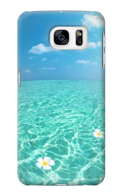 W3720 Summer Ocean Beach Hülle Schutzhülle Taschen und Leder Flip für Samsung Galaxy S7
