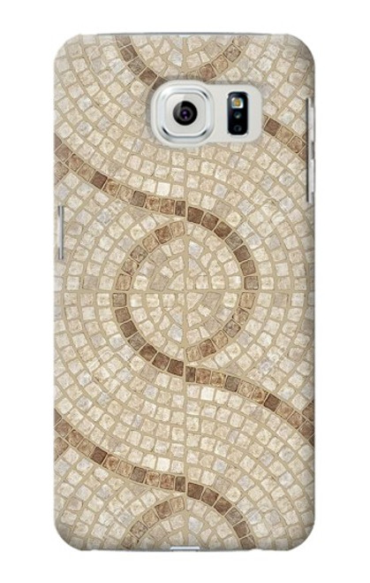 W3703 Mosaic Tiles Hülle Schutzhülle Taschen und Leder Flip für Samsung Galaxy S6