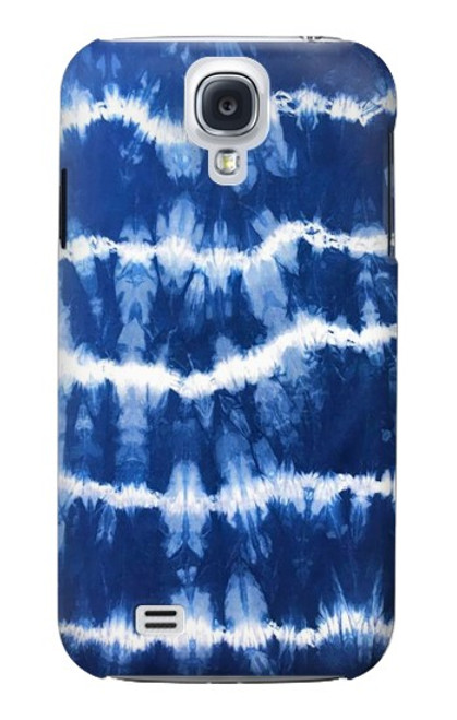 W3671 Blue Tie Dye Hülle Schutzhülle Taschen und Leder Flip für Samsung Galaxy S4