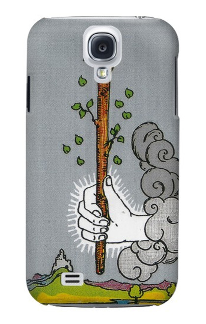 W3723 Tarot Card Age of Wands Hülle Schutzhülle Taschen und Leder Flip für Samsung Galaxy S4