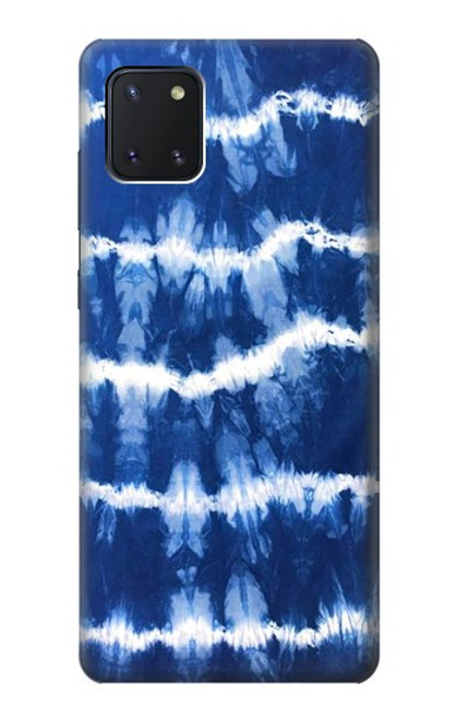 W3671 Blue Tie Dye Hülle Schutzhülle Taschen und Leder Flip für Samsung Galaxy Note10 Lite