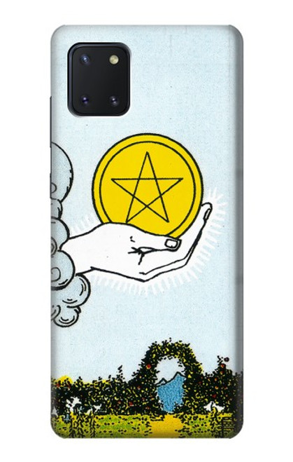 W3722 Tarot Card Ace of Pentacles Coins Hülle Schutzhülle Taschen und Leder Flip für Samsung Galaxy Note10 Lite