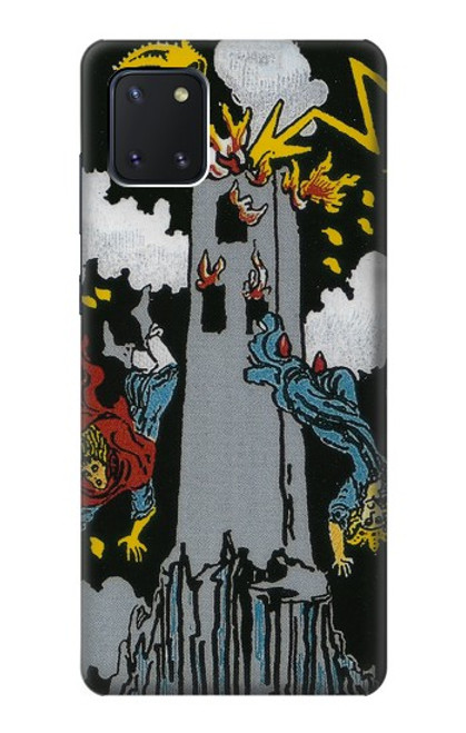 W3745 Tarot Card The Tower Hülle Schutzhülle Taschen und Leder Flip für Samsung Galaxy Note10 Lite