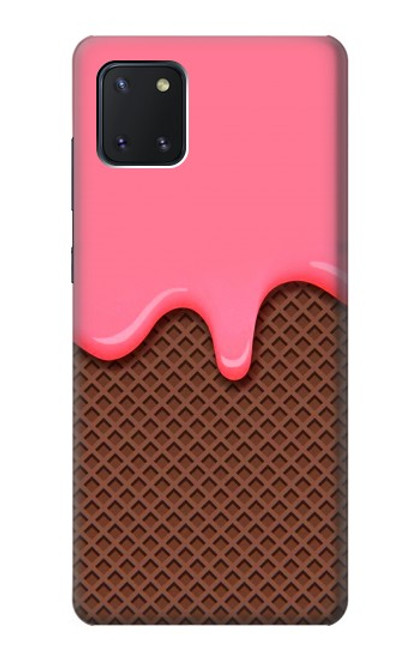 W3754 Strawberry Ice Cream Cone Hülle Schutzhülle Taschen und Leder Flip für Samsung Galaxy Note10 Lite