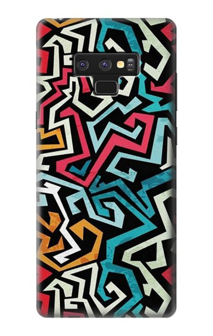 W3712 Pop Art Pattern Hülle Schutzhülle Taschen und Leder Flip für Note 9 Samsung Galaxy Note9