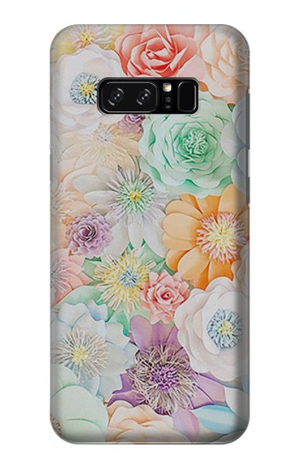 W3705 Pastel Floral Flower Hülle Schutzhülle Taschen und Leder Flip für Note 8 Samsung Galaxy Note8