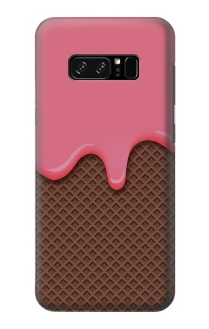 W3754 Strawberry Ice Cream Cone Hülle Schutzhülle Taschen und Leder Flip für Note 8 Samsung Galaxy Note8
