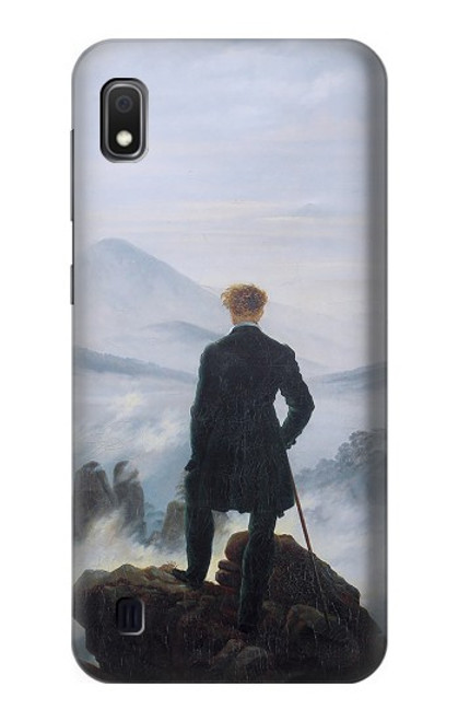 W3789 Wanderer above the Sea of Fog Hülle Schutzhülle Taschen und Leder Flip für Samsung Galaxy A10