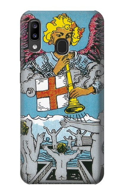 W3743 Tarot Card The Judgement Hülle Schutzhülle Taschen und Leder Flip für Samsung Galaxy A20, Galaxy A30