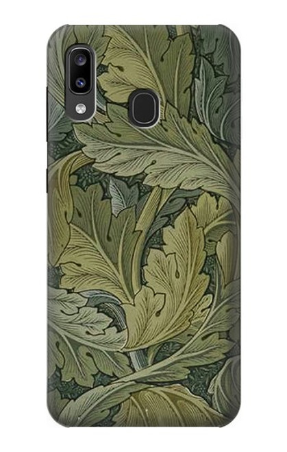 W3790 William Morris Acanthus Leaves Hülle Schutzhülle Taschen und Leder Flip für Samsung Galaxy A20, Galaxy A30