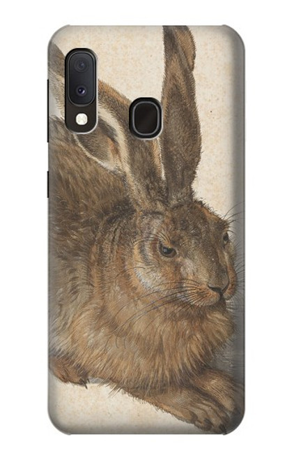 W3781 Albrecht Durer Young Hare Hülle Schutzhülle Taschen und Leder Flip für Samsung Galaxy A20e