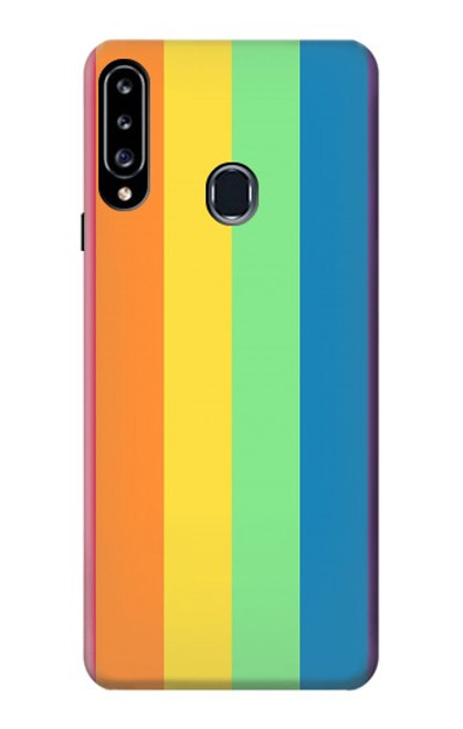 W3699 LGBT Pride Hülle Schutzhülle Taschen und Leder Flip für Samsung Galaxy A20s