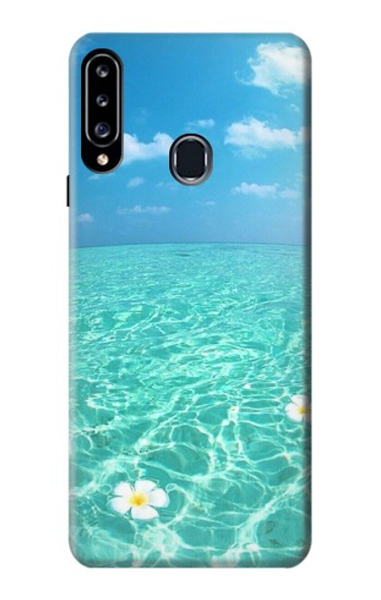 W3720 Summer Ocean Beach Hülle Schutzhülle Taschen und Leder Flip für Samsung Galaxy A20s