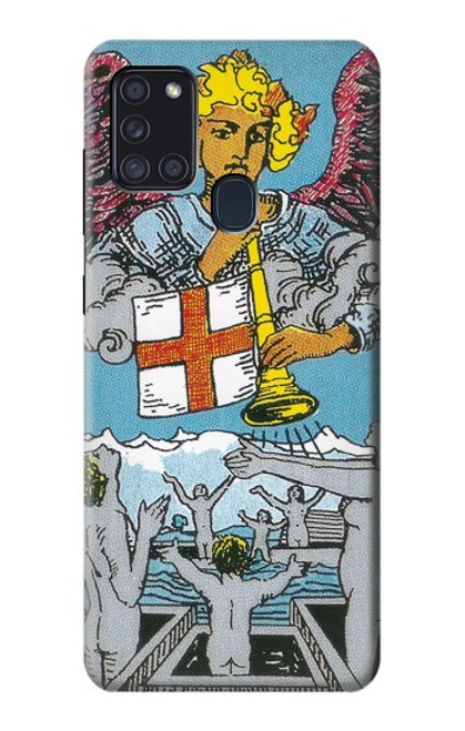 W3743 Tarot Card The Judgement Hülle Schutzhülle Taschen und Leder Flip für Samsung Galaxy A21s