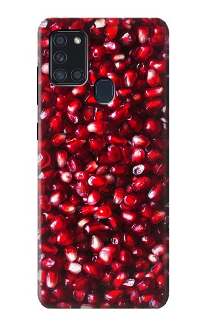 W3757 Pomegranate Hülle Schutzhülle Taschen und Leder Flip für Samsung Galaxy A21s