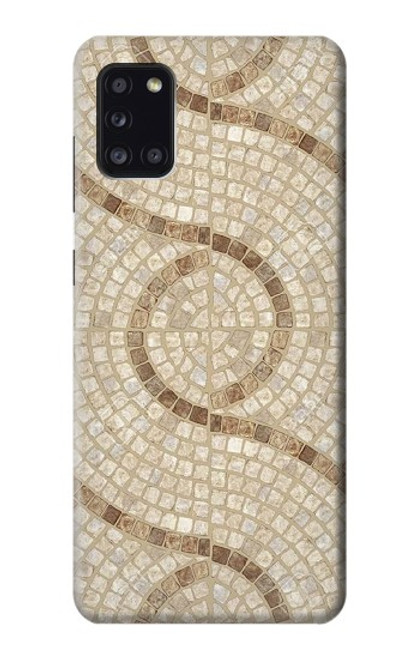 W3703 Mosaic Tiles Hülle Schutzhülle Taschen und Leder Flip für Samsung Galaxy A31
