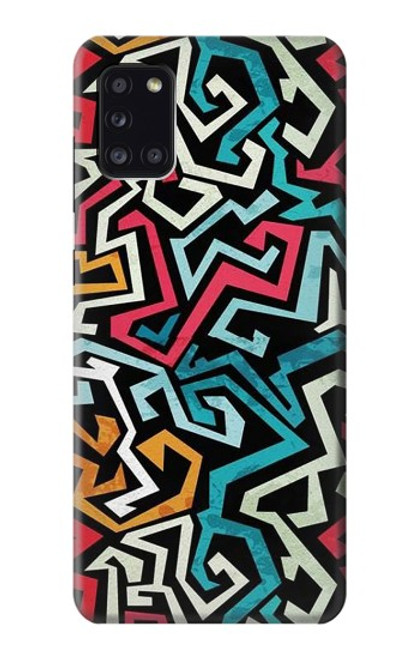 W3712 Pop Art Pattern Hülle Schutzhülle Taschen und Leder Flip für Samsung Galaxy A31