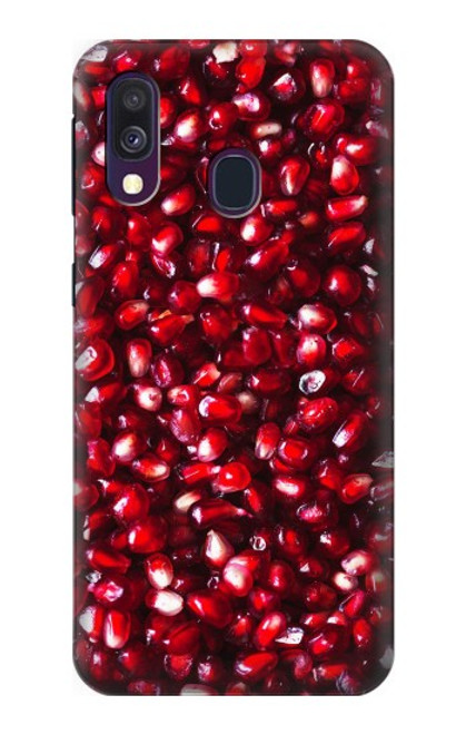 W3757 Pomegranate Hülle Schutzhülle Taschen und Leder Flip für Samsung Galaxy A40