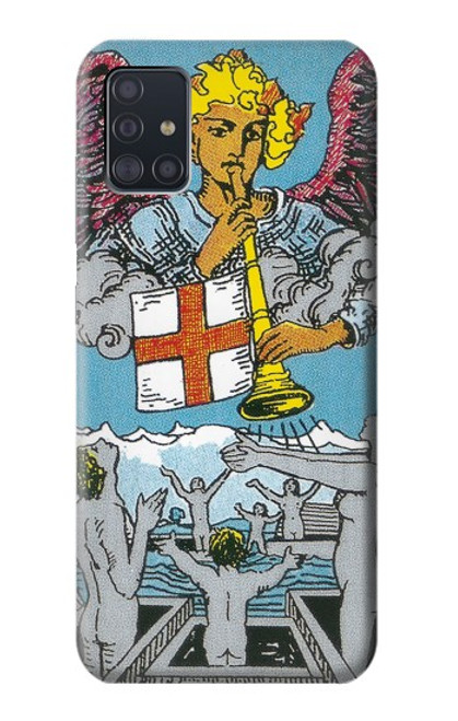 W3743 Tarot Card The Judgement Hülle Schutzhülle Taschen und Leder Flip für Samsung Galaxy A51