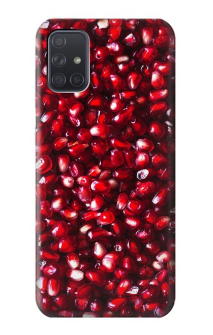 W3757 Pomegranate Hülle Schutzhülle Taschen und Leder Flip für Samsung Galaxy A71