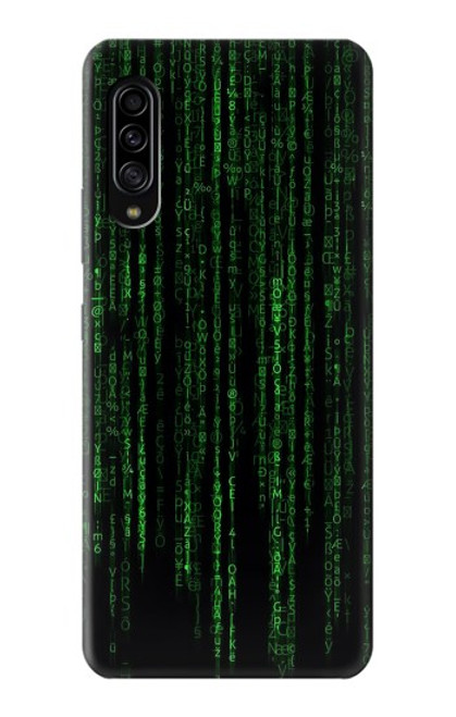 W3668 Binary Code Hülle Schutzhülle Taschen und Leder Flip für Samsung Galaxy A90 5G