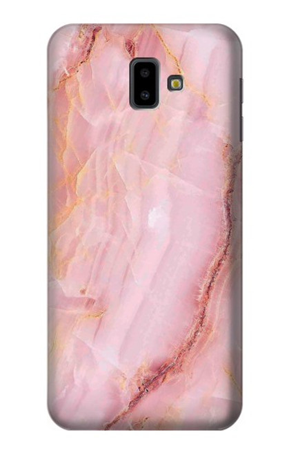 W3670 Blood Marble Hülle Schutzhülle Taschen und Leder Flip für Samsung Galaxy J6+ (2018), J6 Plus (2018)