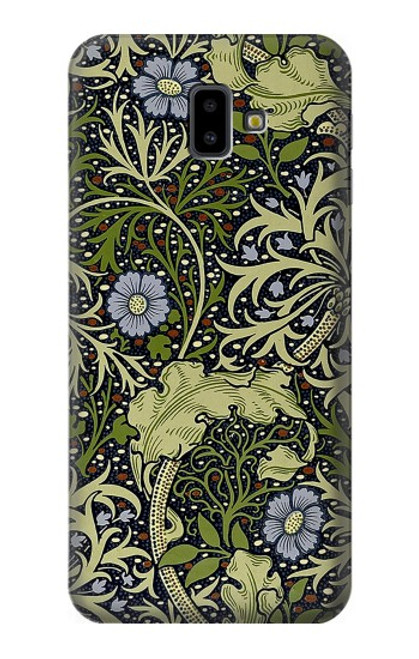 W3792 William Morris Hülle Schutzhülle Taschen und Leder Flip für Samsung Galaxy J6+ (2018), J6 Plus (2018)