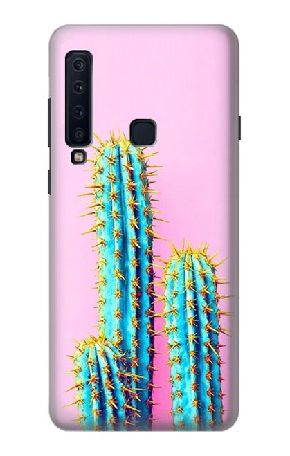 W3673 Cactus Hülle Schutzhülle Taschen und Leder Flip für Samsung Galaxy A9 (2018), A9 Star Pro, A9s