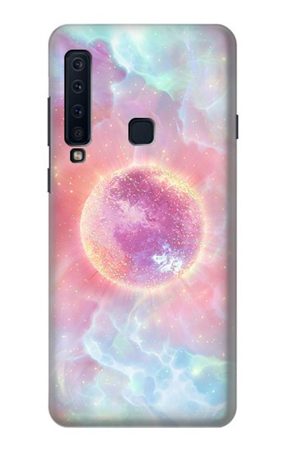 W3709 Pink Galaxy Hülle Schutzhülle Taschen und Leder Flip für Samsung Galaxy A9 (2018), A9 Star Pro, A9s