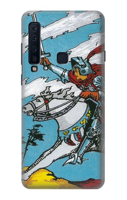 W3731 Tarot Card Knight of Swords Hülle Schutzhülle Taschen und Leder Flip für Samsung Galaxy A9 (2018), A9 Star Pro, A9s