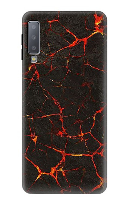 W3696 Lava Magma Hülle Schutzhülle Taschen und Leder Flip für Samsung Galaxy A7 (2018)