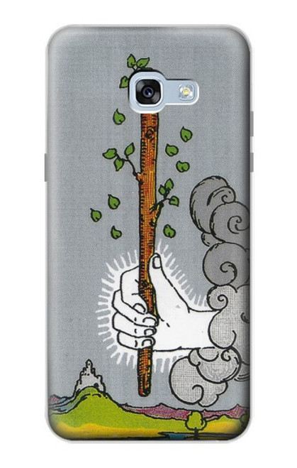 W3723 Tarot Card Age of Wands Hülle Schutzhülle Taschen und Leder Flip für Samsung Galaxy A5 (2017)