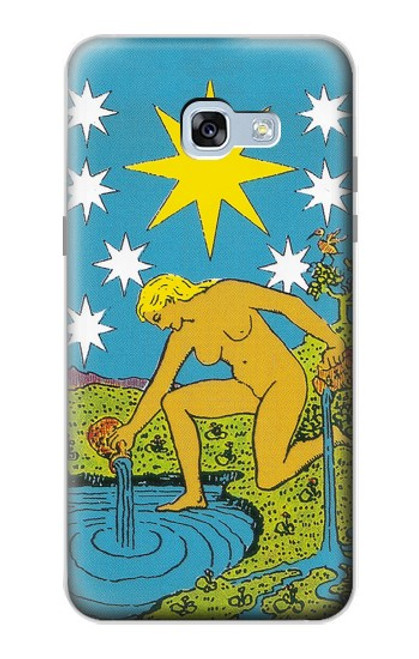 W3744 Tarot Card The Star Hülle Schutzhülle Taschen und Leder Flip für Samsung Galaxy A5 (2017)