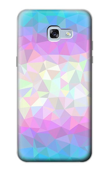 W3747 Trans Flag Polygon Hülle Schutzhülle Taschen und Leder Flip für Samsung Galaxy A5 (2017)