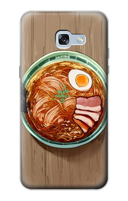 W3756 Ramen Noodles Hülle Schutzhülle Taschen und Leder Flip für Samsung Galaxy A5 (2017)