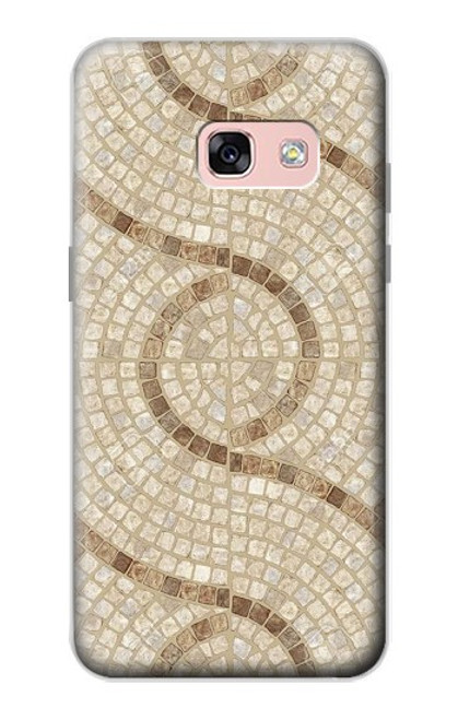W3703 Mosaic Tiles Hülle Schutzhülle Taschen und Leder Flip für Samsung Galaxy A3 (2017)