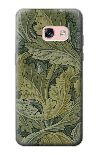 W3790 William Morris Acanthus Leaves Hülle Schutzhülle Taschen und Leder Flip für Samsung Galaxy A3 (2017)