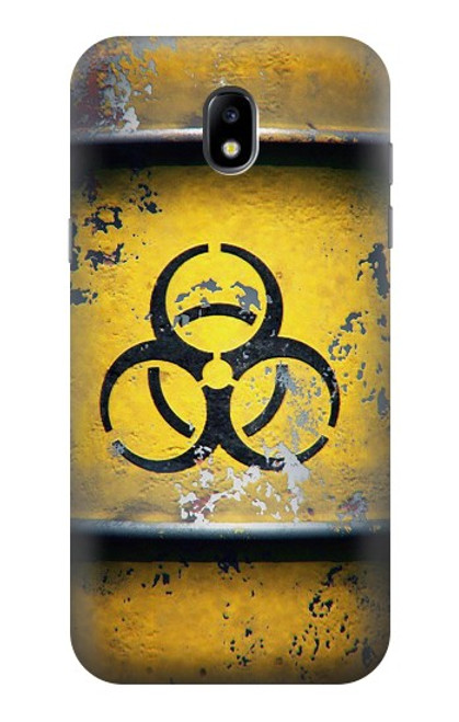 W3669 Biological Hazard Tank Graphic Hülle Schutzhülle Taschen und Leder Flip für Samsung Galaxy J5 (2017) EU Version