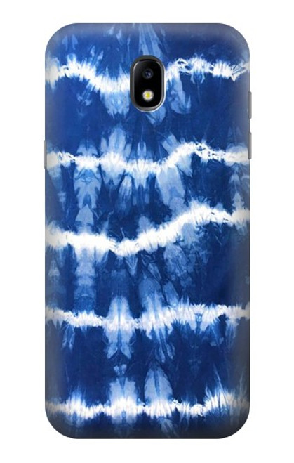 W3671 Blue Tie Dye Hülle Schutzhülle Taschen und Leder Flip für Samsung Galaxy J5 (2017) EU Version
