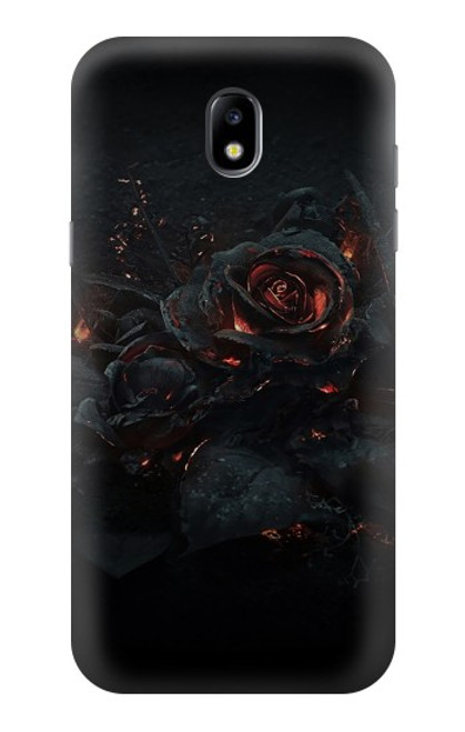 W3672 Burned Rose Hülle Schutzhülle Taschen und Leder Flip für Samsung Galaxy J5 (2017) EU Version