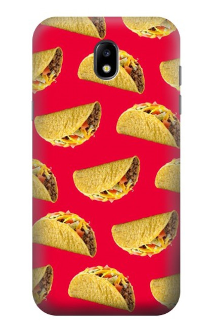 W3755 Mexican Taco Tacos Hülle Schutzhülle Taschen und Leder Flip für Samsung Galaxy J5 (2017) EU Version