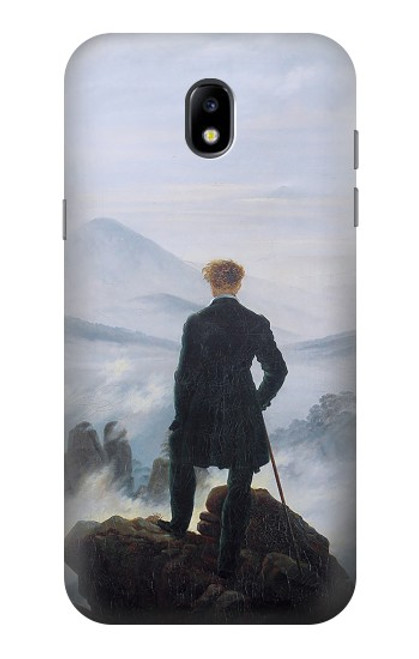 W3789 Wanderer above the Sea of Fog Hülle Schutzhülle Taschen und Leder Flip für Samsung Galaxy J5 (2017) EU Version