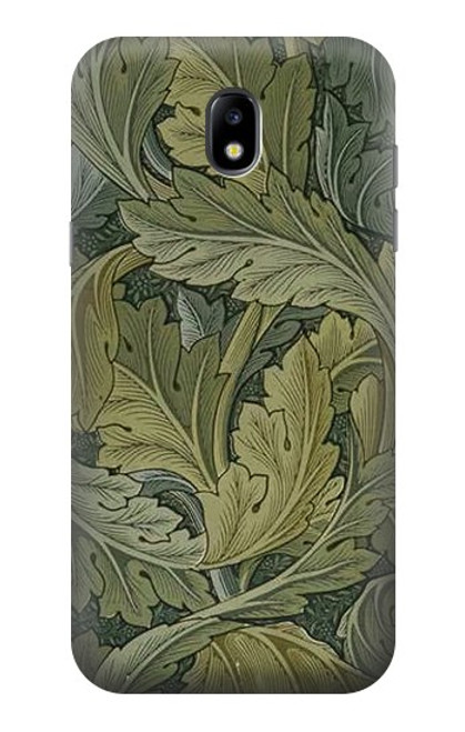 W3790 William Morris Acanthus Leaves Hülle Schutzhülle Taschen und Leder Flip für Samsung Galaxy J5 (2017) EU Version