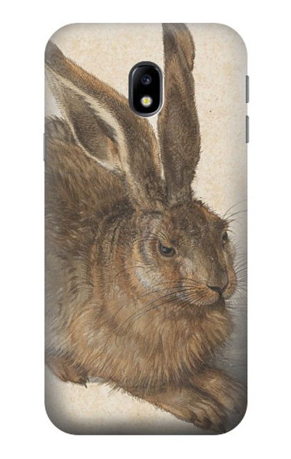 W3781 Albrecht Durer Young Hare Hülle Schutzhülle Taschen und Leder Flip für Samsung Galaxy J3 (2017) EU Version