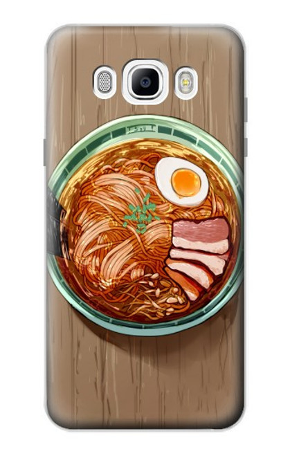 W3756 Ramen Noodles Hülle Schutzhülle Taschen und Leder Flip für Samsung Galaxy J7 (2016)